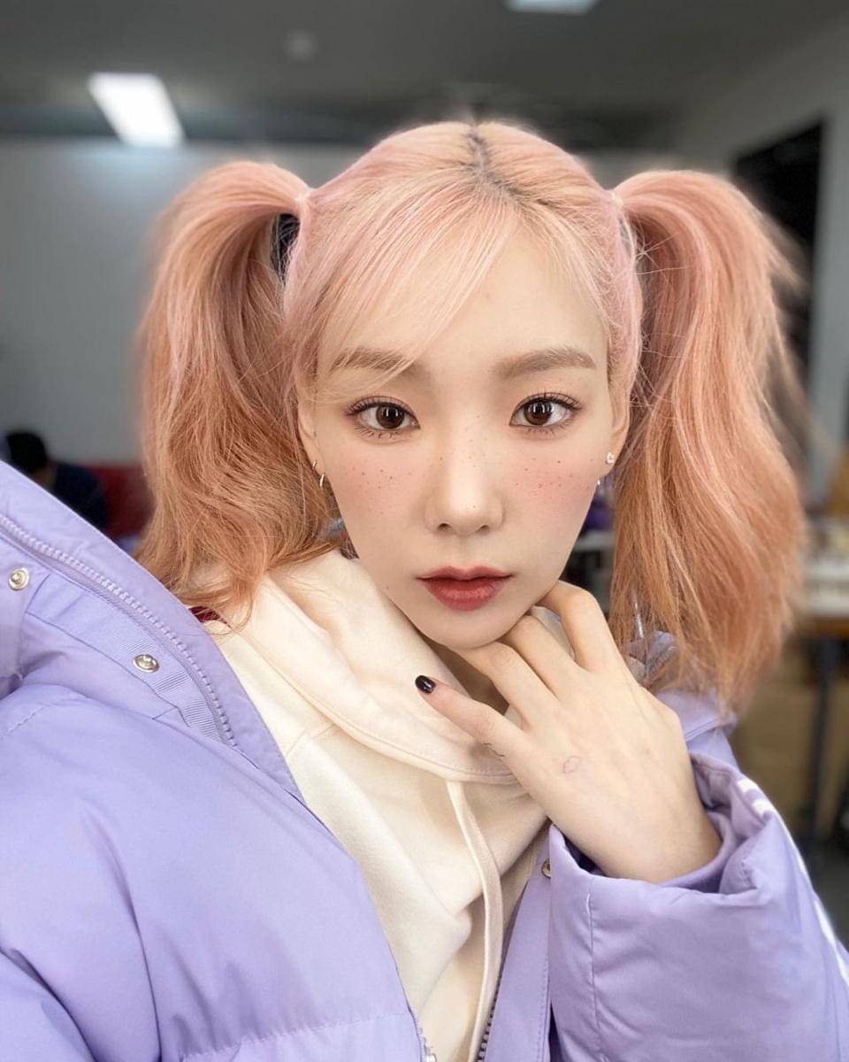 hair styling Taeyeon SNSD (instagram.com/taeyeon_ss)