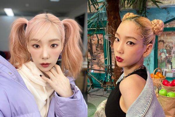 hair styling Taeyeon SNSD (instagram.com/taeyeon_ss)