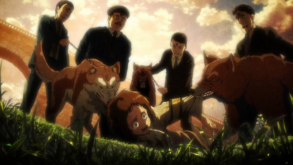 Gross membunuh Faye. (dok. Wit Studio/Attack on Titan)
