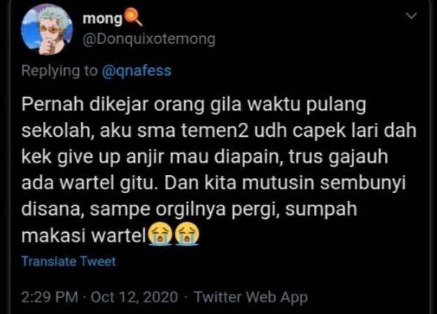 cerita lucu waktu masih pakai wartel (twitter.com/mong)