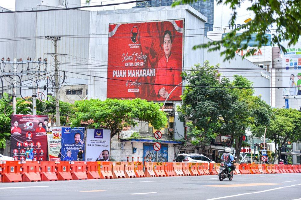 Foto Mbak Puan Kian Banyak di Kota Pahlawan, Ada Apa?
