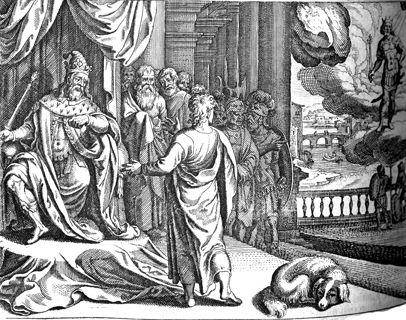 Ilustrasi Daniel saat menafsirkan mimpi Nebukadnezar. (pitts.emory.edu)