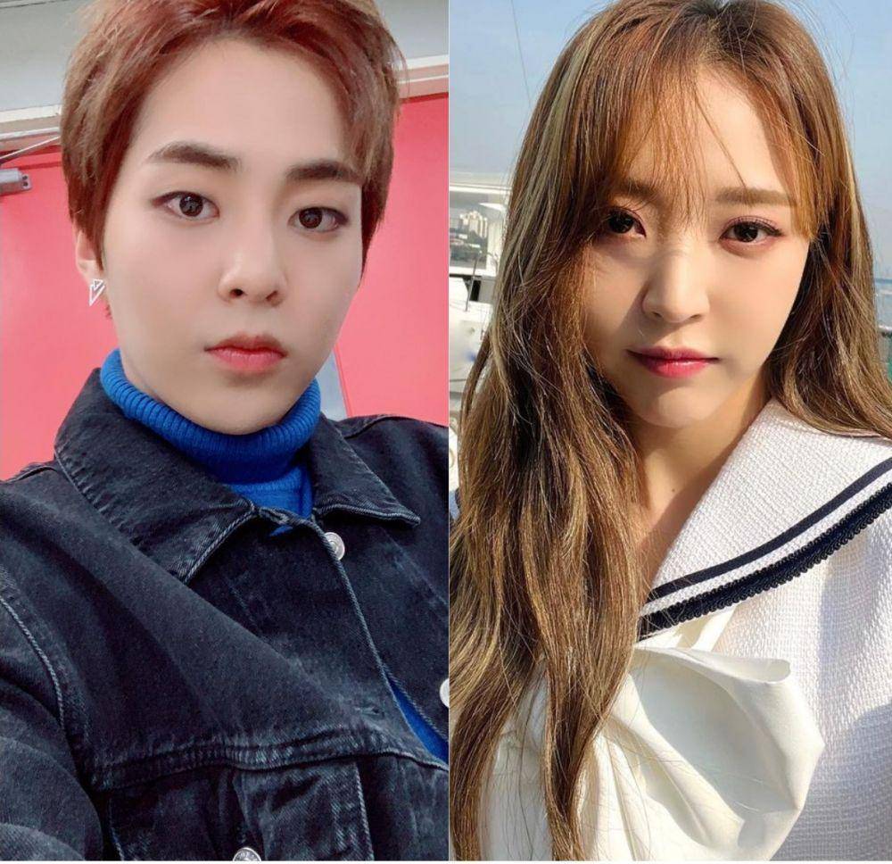 Xiumin EXO (instagram.com/e_xiu_o) | Moonbyul MAMAMOO (instagram.com/mo_onbyul)