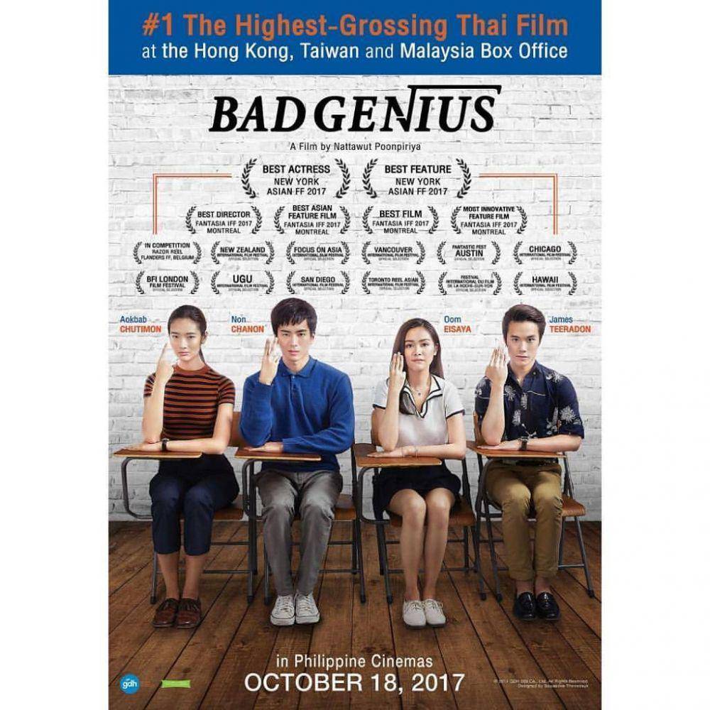 Poster Film Bad Genius. (instagram.com/badgeniusmovies)