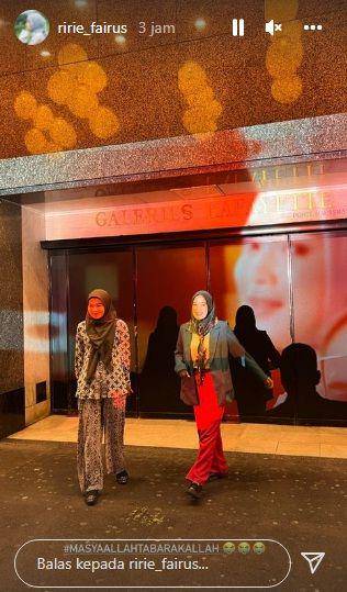 potret keseruan Ririe Fairus liburan di Paris (instagram.com/ririe_fairus)