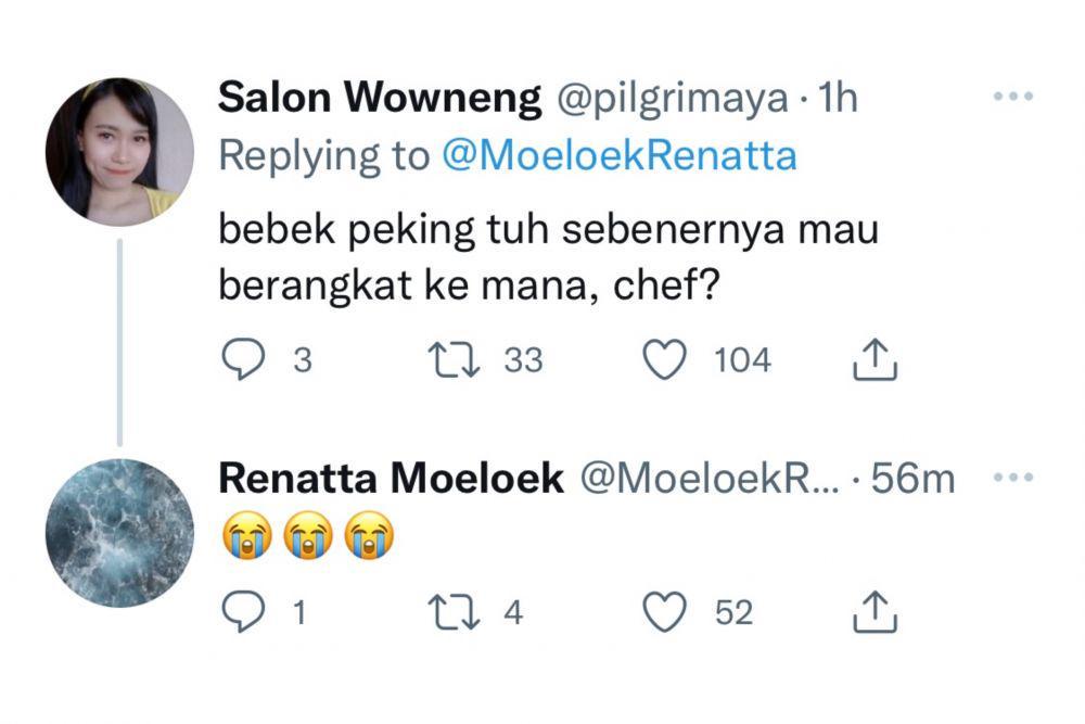 12 Tweet Tanya Jawab Random Chef Renatta, Banyak Fakta Baru Terungkap!