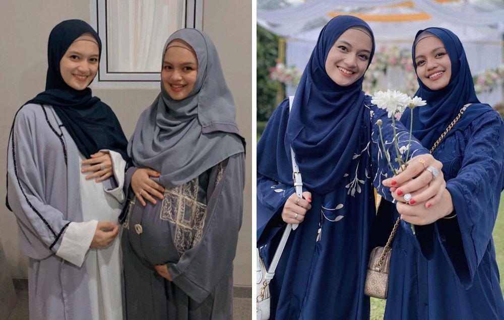 9 Potret Akrab Jihan dan Nabila Ghazali, Sama-sama Jadi Bumil!