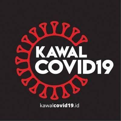 Logo platform kawalcovid19 yang dibentuk Ainun Najib dan diaspora Indonesia di luar negeri (www.twitter.com/@KawalCOVID19)