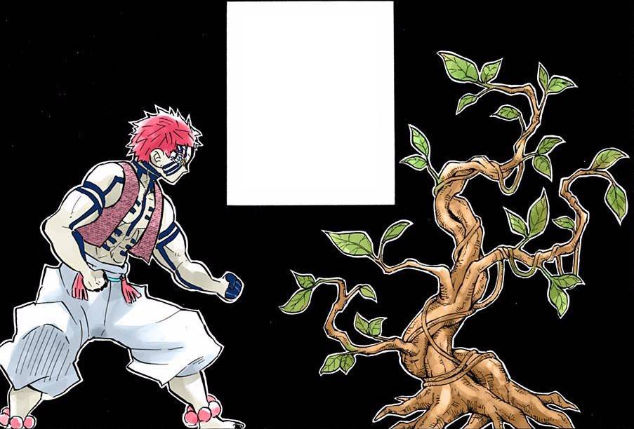 Akaza merasa Tanjiro seperti pohon. (Dok. Shueisha/Demon Slayer: Kimetsu no Yaiba)