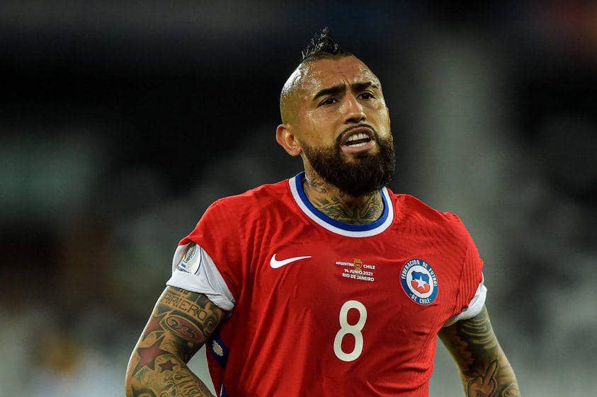 potret Arturo Vidal berseragam Timnas Chile (sempreinter.com)