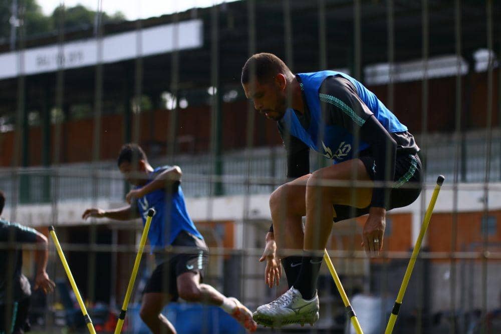 Pemain PSIS Semarang sedang jalani latihan rutin. (dok. PSIS)