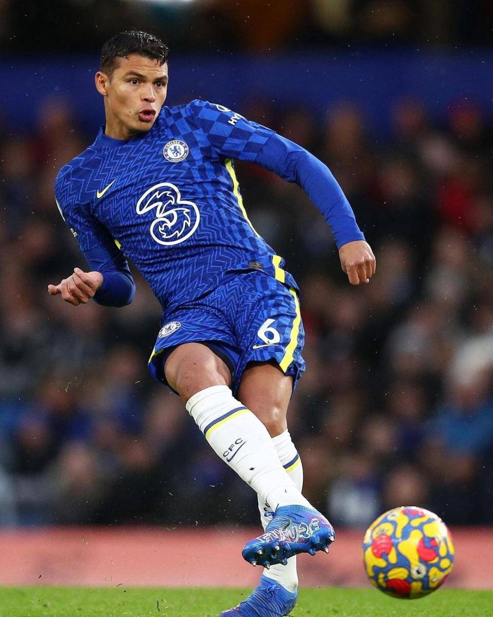 potret Thiago Silva berseragam Chelsea (instagram.com/thiagosilva)