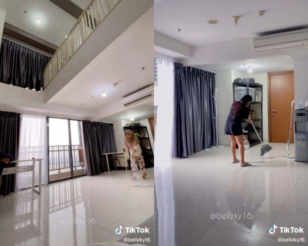 Apartemen dua lantai Bella Tobing (TikTok.com/bellzky16/)
