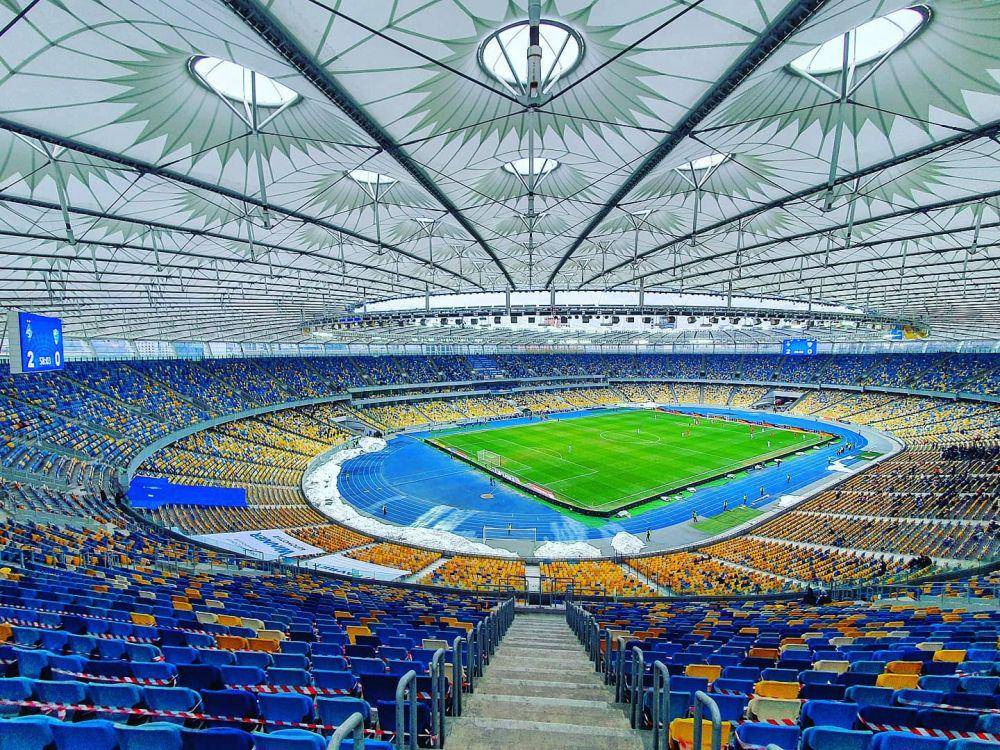 suasana di dalam NSC Olimpiyskiy di Kyiv, Ukraina  (instagram.com/artemborschagovskiy)