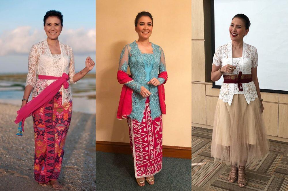 12 Ide Kebaya ala Becky Tumewu, Anggun ala Perempuan Bali