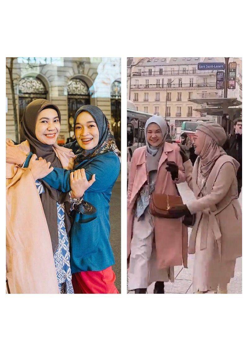 Ririe dan Mommy ASF di Paris (instagram.com/ririe_fairus)