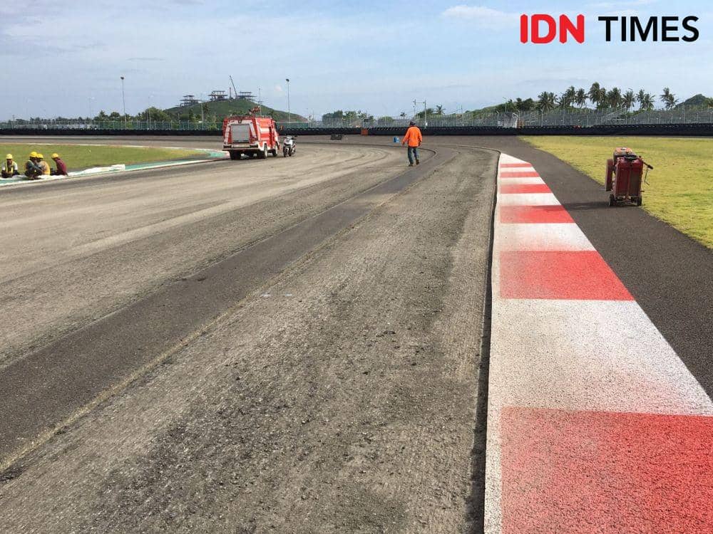 Sirkuit Mandalika mulai dibongkar di T16,5 sampai T17 IDN Times/Ahmad Viqi