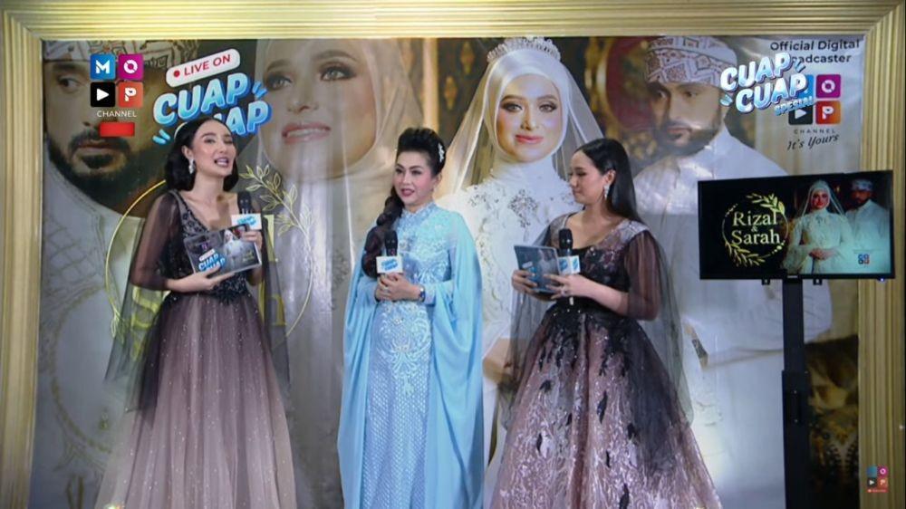 6 Style Artis di Resepsi Kedua Rizal Djibran dan Sarah, Serba Mewah!