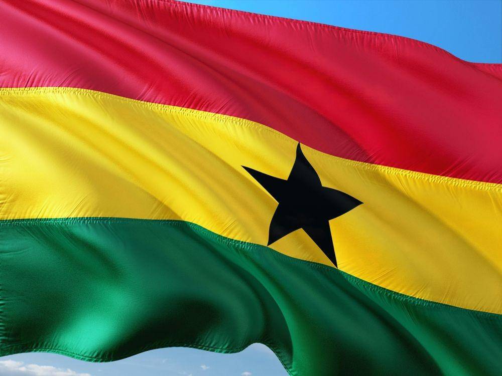 ilustrasi bendera Ghana. (pixabay.com/jorono)