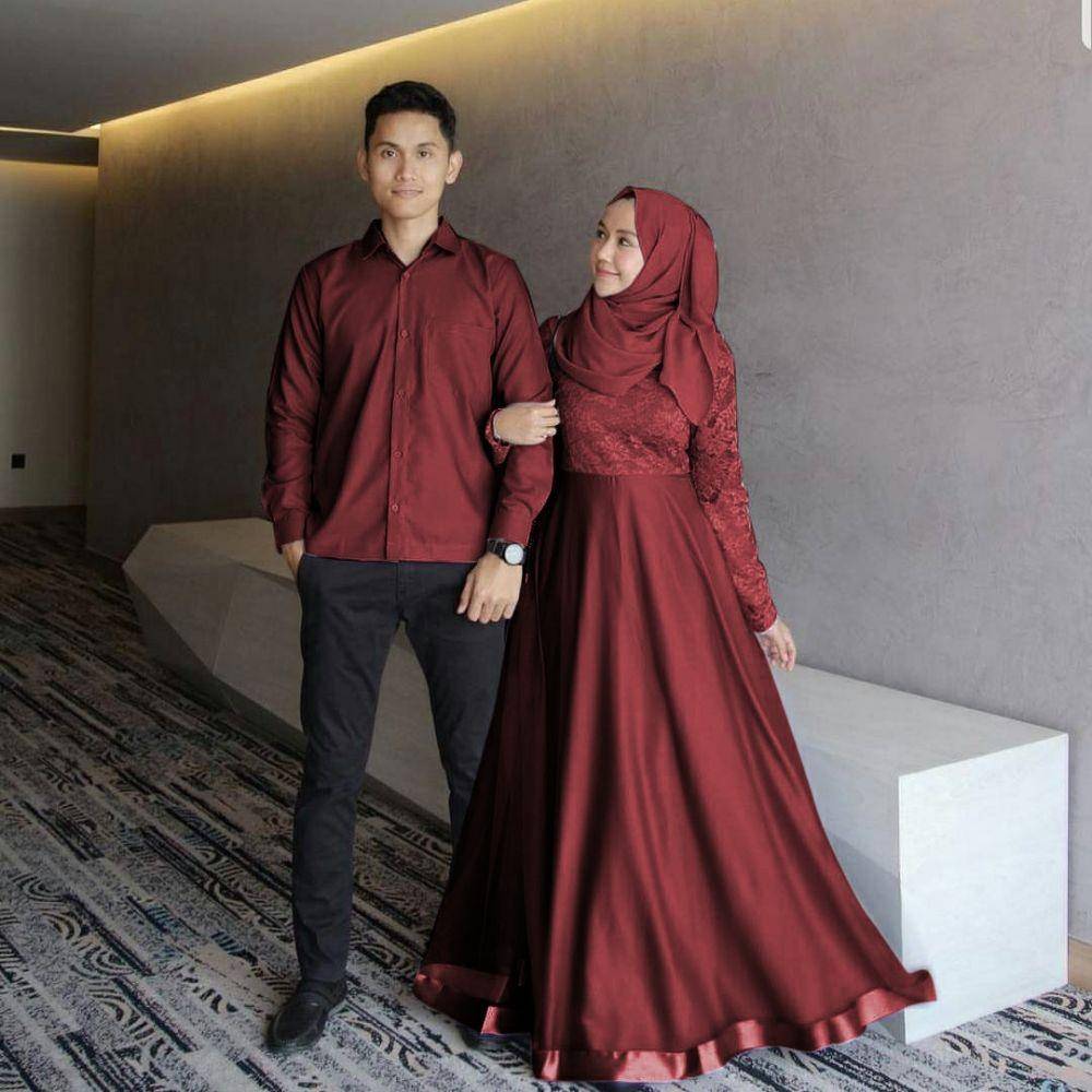 ootd kondangan couple merah (instagram.com/kondanganootd)