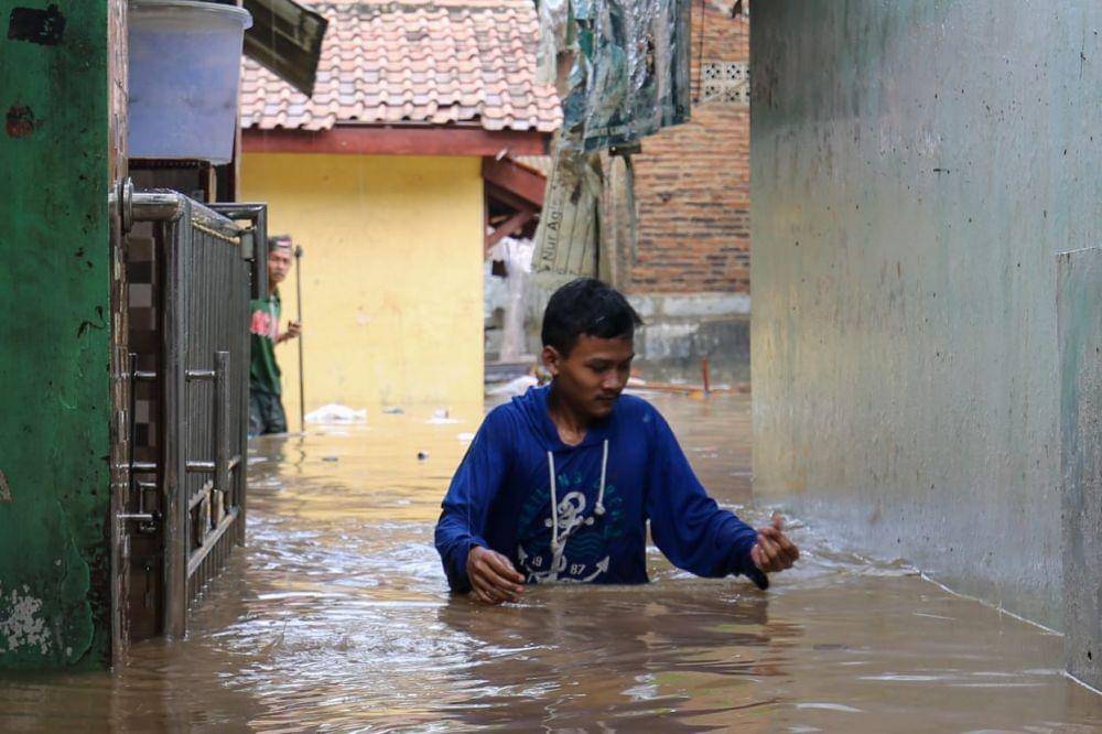Kemensos kirim bantuan ke terdampak banjir di Serang. (dok. Kemensos)