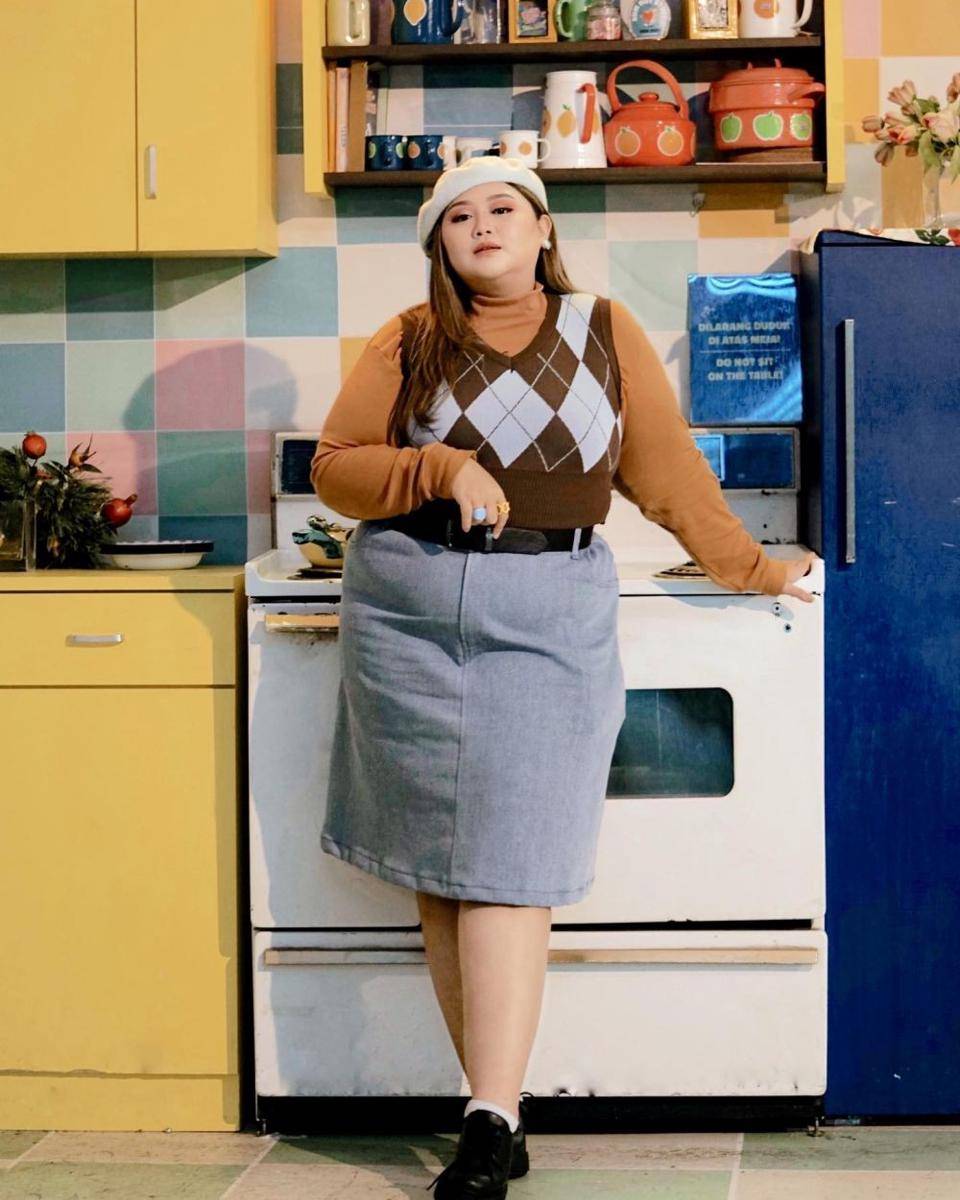 OOTD plus size ala Clarissa Putri (instagram.com/clarissaputri_)