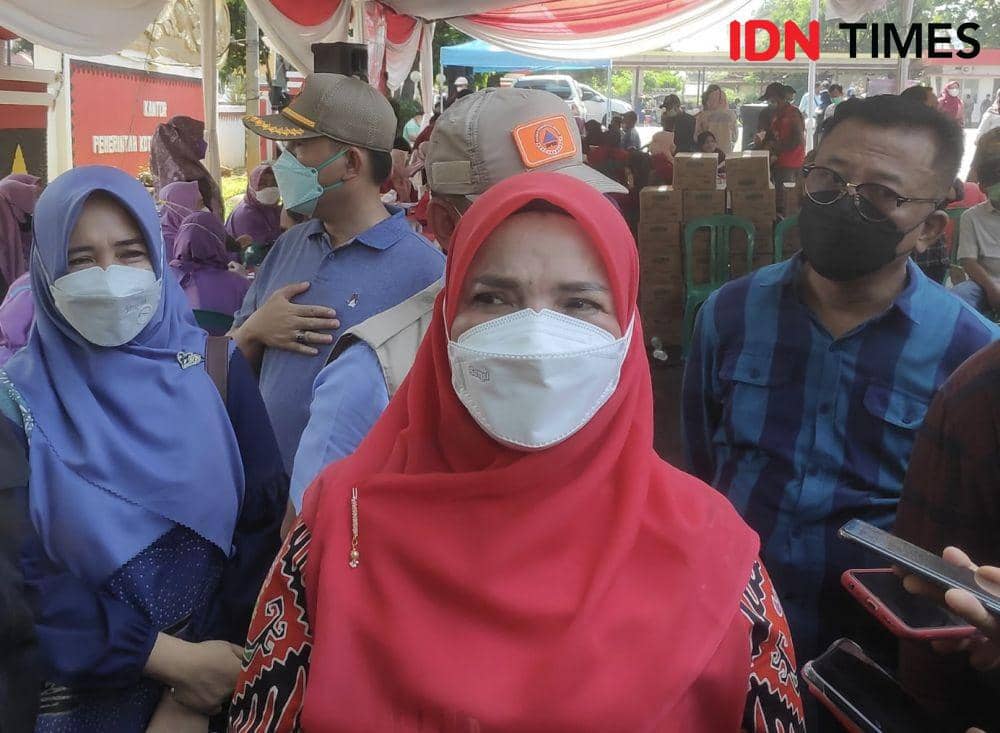 Wali Kota Bandar Lampung, Eva Dwiana. (IDN Times/Rohmah Mustaurida).