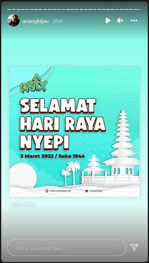 Anang Hermansyah (Instagram.com/ananghijau/)
