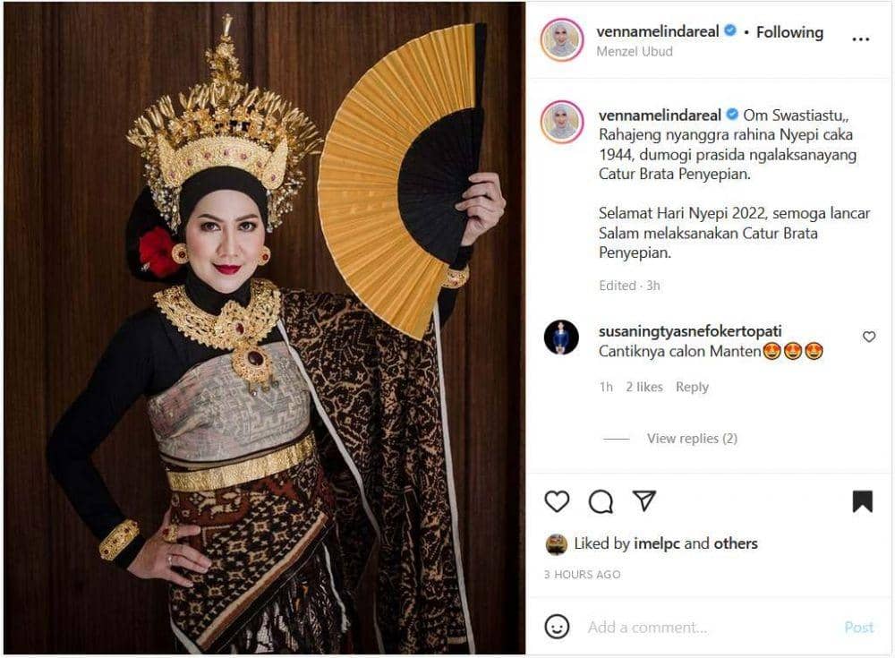 Venna Melinda. (Instagram.com/vennamelindareal/
