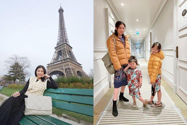 10 Potret Liburan Sarwendah di Paris, Nyentrik Pakai Daster, Bund!