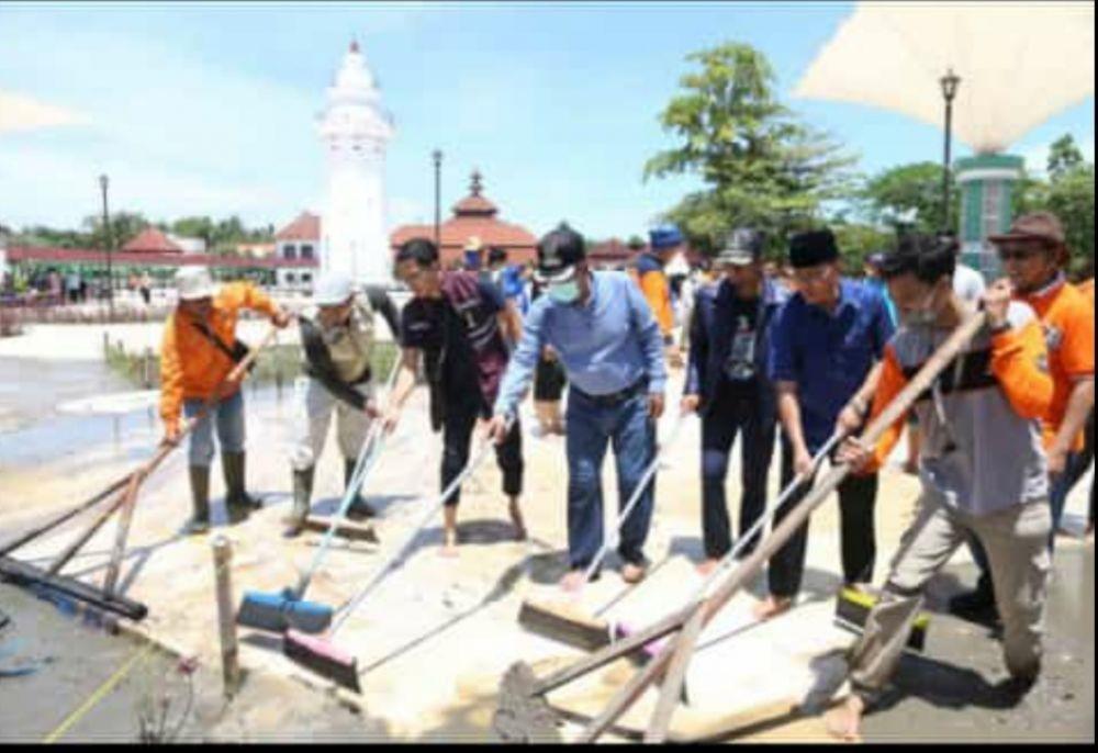 Banjir di Kawasan Banten Lama Mulai Surut
