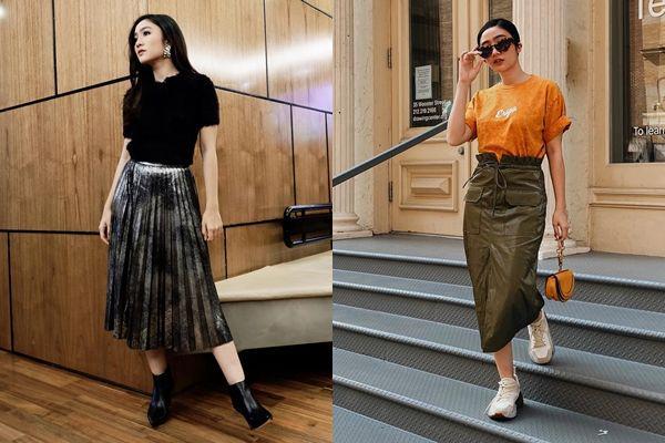 13 Referensi Berbagai Model Rok ala Febby Rastanty, Super Catchy!