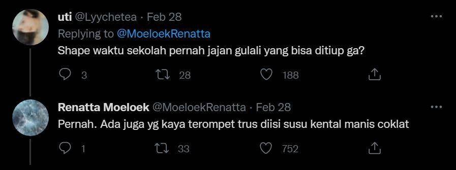 pertanyaan nyeleneh warganet ke Chef Renatta (twitter.com/lyychetea)