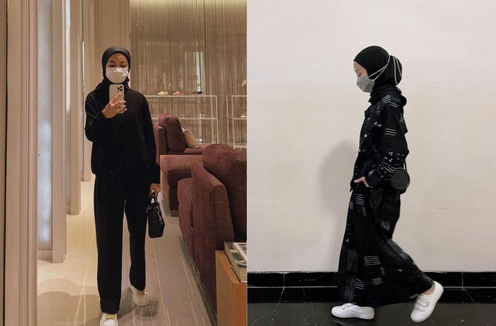 9 Gaya OOTD Outfit Hitam ala Nadhifa Allya Tsana, Fashionable!