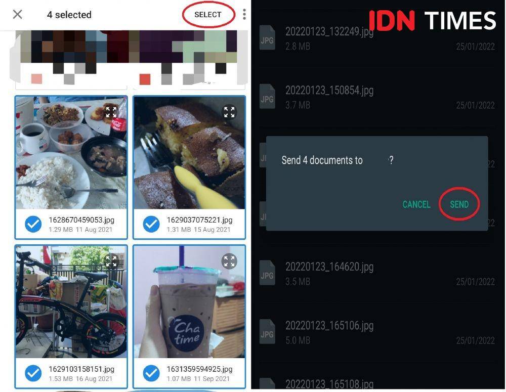mengirim foto sebagai dokumen di WhatsApp (IDN Times/Alfonsus Adi Putra)