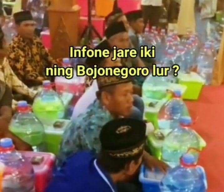 Tangkapan layar video hajatan "sultan" Bojonegoro. Tik tok visitbojonegoro
