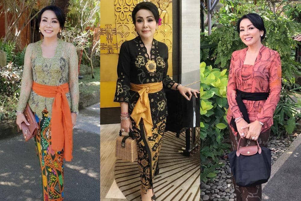 12 Kebaya Selly Rai Mantra, Istri Mantan Walikota Denpasar nan Menawan