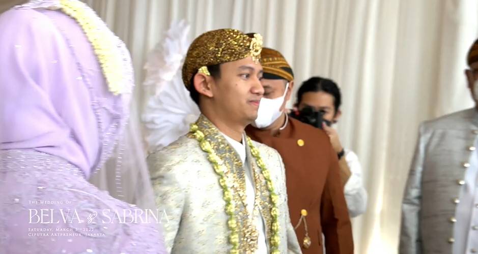 Akad Nikah Belva-Sabrina 5/3/2022 (dok. YouTube/Sabrina Anggraini)