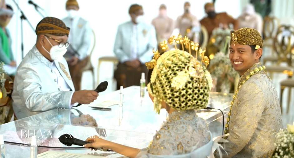 Akad Nikah Belva-Sabrina 5/3/2022 (dok. YouTube/Sabrina Anggraini)