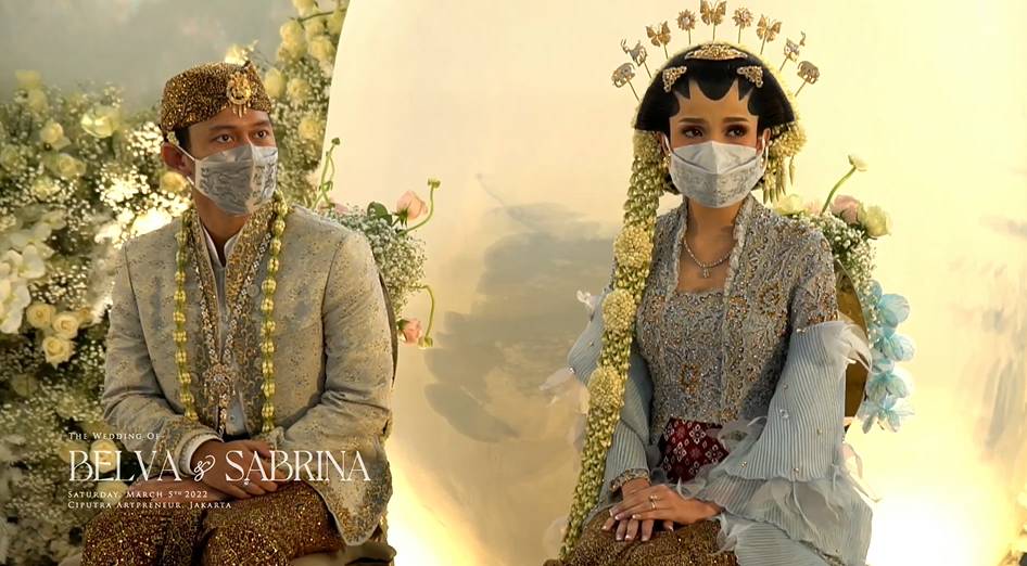 Akad Nikah Belva-Sabrina 5/3/2022 (dok. YouTube/Sabrina Anggraini)