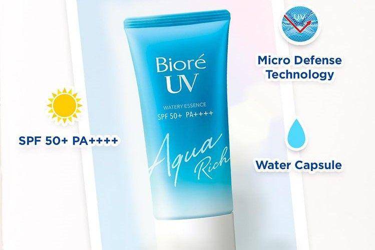 Biore UV Aqua Rich Watery Essence Sunscreen Skin Care SPF 50 PA++++ 50g (instagram.com/id.biore)