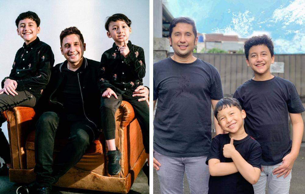kolase potret Umar Syarief dan buah hati (instagram.com/umar_syarief)