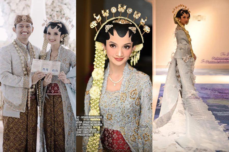 10 Ide Kebaya dan Makeup Akad Nikah Sabrina Anggraini, Berani Beda!