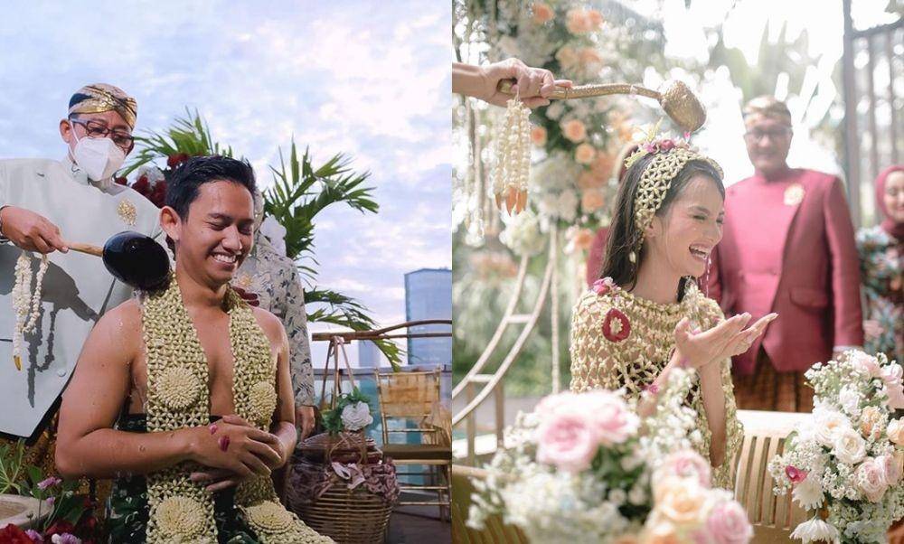 Siraman Belva Devara dan Sabrina Anggraini. (Twin Photo via Instagram.com/belvadevara | DSRD Brides via Instagram.com/sabrinaanggraini)