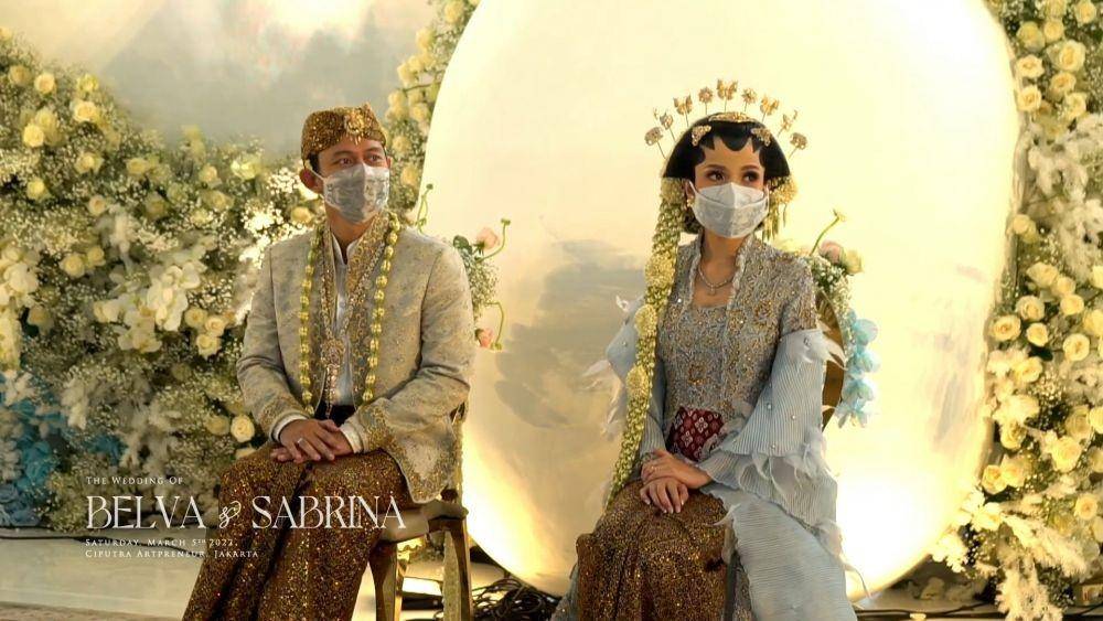 Akad Nikah Belva-Sabrina 5/3/2022 (dok. YouTube/Sabrina Anggraini)