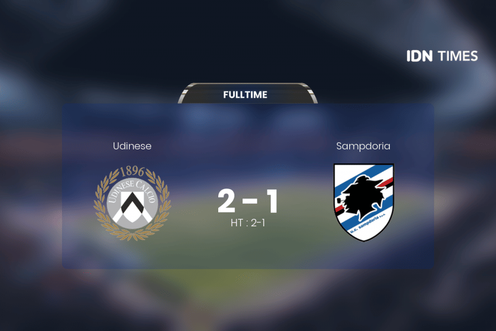 Udinese Curi Poin Penuh Atas Sampdoria