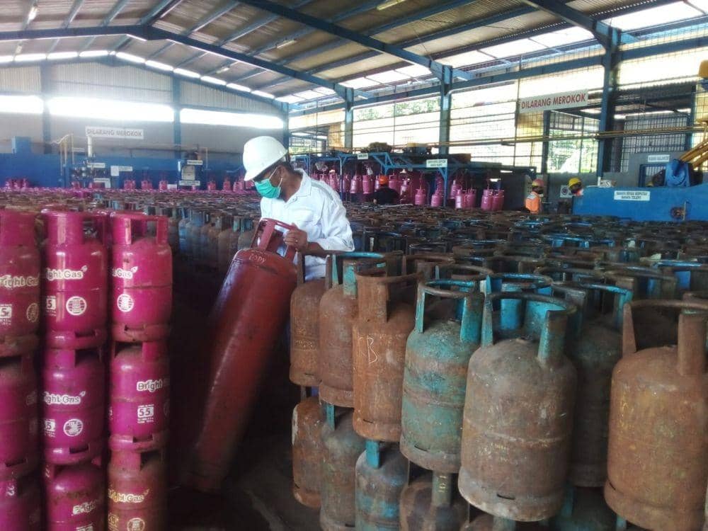 Tempat usaha penjualan LPG milik Nahrawi Noerdin. (Dokumentasi Pribadi)