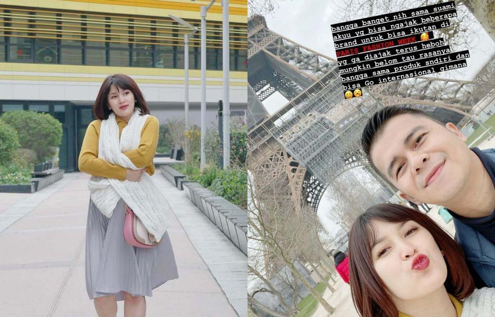 10 Momen Rosiana Dewi dan Handika Pratama di Paris, Bumil Hits