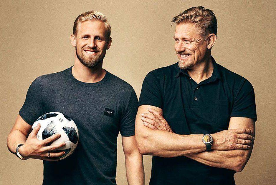 potret Kasper Schmeichel dan Peter Schmeichel (instagram.com/kasperschmeichel)