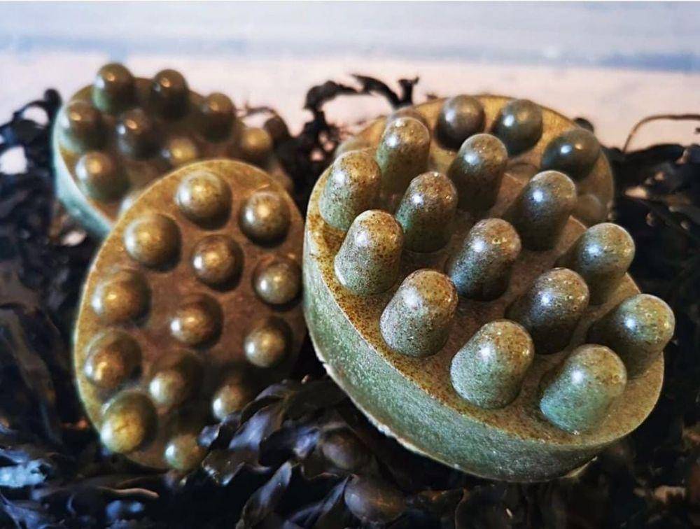 ilustrasi lemongrass seaweed shampoo bar (instagram.com/mystiquesenchantments)